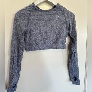 Cropped long sleeve athletic gymshark top